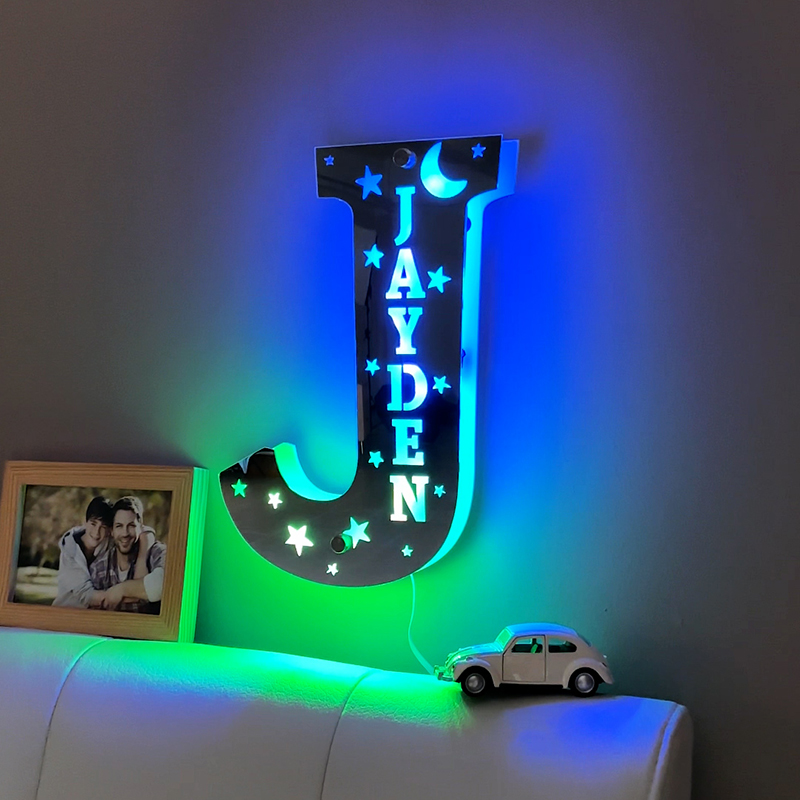 Personalized Alphabet Name Mirror Light