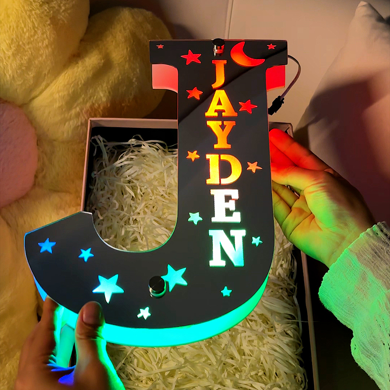 Personalized Alphabet Name Mirror Light